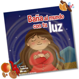 Una nena abraza su luz y con ello a sí misma